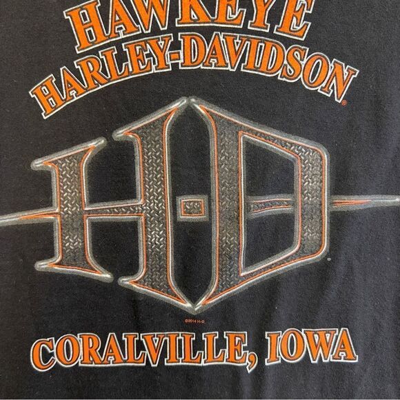 XL Harley Davidson Tee Shirt McGrath iowa city hawkeye - Picture 6 of 13